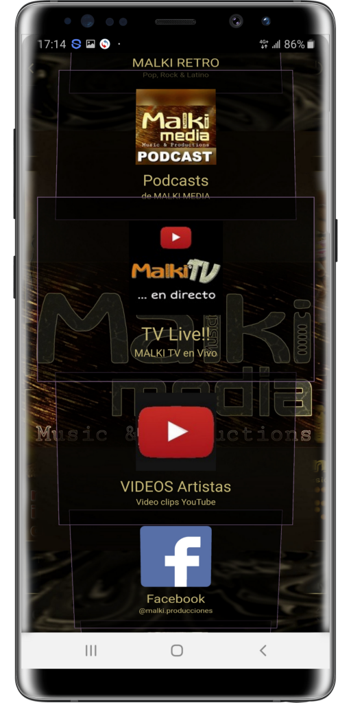 Aplicación móvil MALKI MEDIA. Escuche nuestras radios reunidas en una sola aplicación móvil, disponible en la PlayStore Google Play
